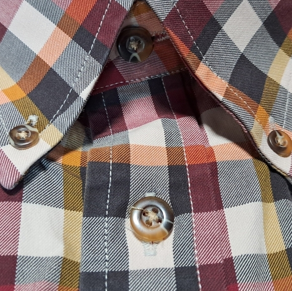 Orvis Button Down Shirt Men’s XL Blue Red Plaid 100% Cotton Classic Fit - Picture 2 of 9